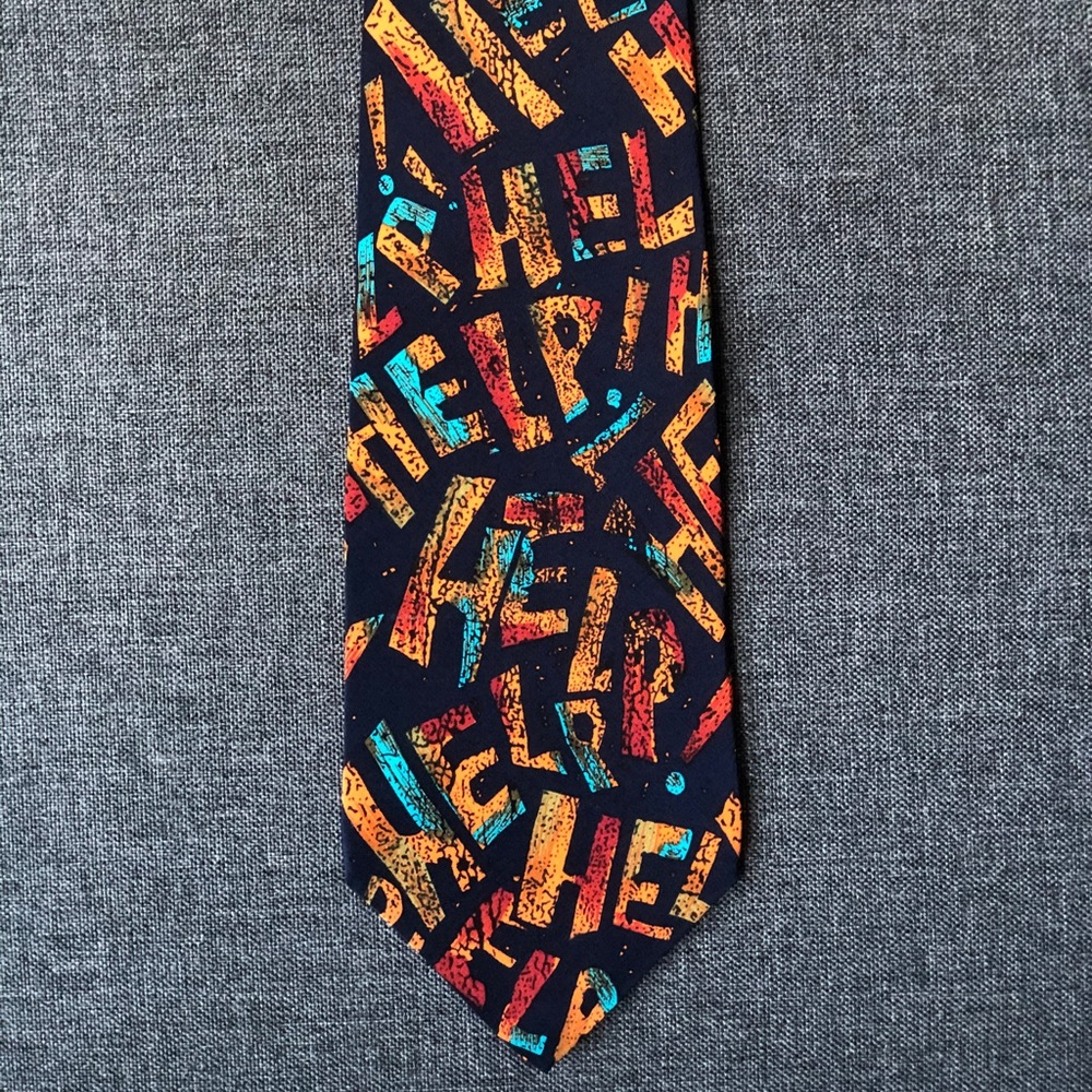 Vintage The Beatles Silk Tie